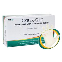 GLOVE LATEX CYBER-GEL PF EXM MD CS/20