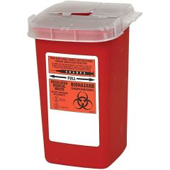 SHARPS CONTAINER 1.7 QT RED 20EACH/CASE