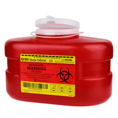 SHARPS CONTAINER 3.3 QUART SMALL RED