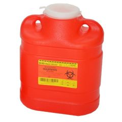 SHARPS CONTAINER 6.9 QUART SMALL RED