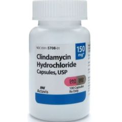 CLINDAMYCIN 150MG CAPSULES BT/100