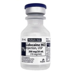 LIDOCAINE HCL 1% MDV 10ML BX/25