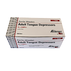DEPRESSOR TONGUE STRL ADULT 6"X11/16"