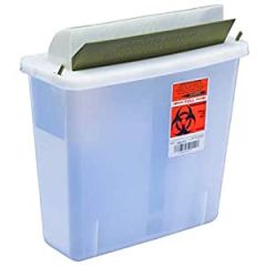 SHARPS CONTAINER CLEAR MAILBX-STYLE 5QT