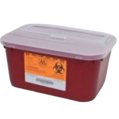 SHARPS CONTAINER 1 GALLON RED 24/CS