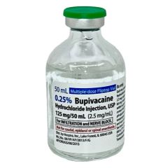 BUPIVACAINE MDV 0.25% 50ML  BX/25