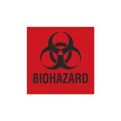 DECAL BIOHAZARD RED