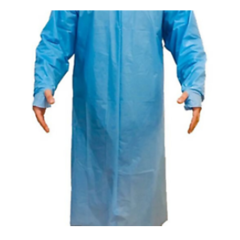 GOWN, ISOLATION BLUE THUMBLOOP