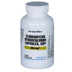 CLINDAMYCIN 300MG CAPSULES BT/100